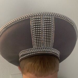 Vintage! Wool New York Model Pearl Beaded Rhinestone Hat